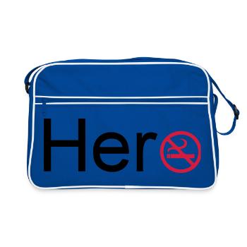 Hero (Quit Smoking) - Retro Bag - blue/white - Front