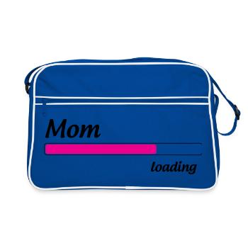 Maman loading... Please Wait - Future Mère - Sac Retro - bleu/blanc - Devant