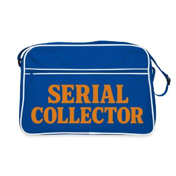 Serial Collector Humor Collector - Retro Bag - blue/white - Front
