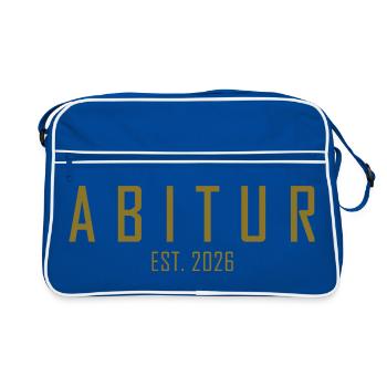 Abitur 2026 - Retro Bag - blue/white - Front