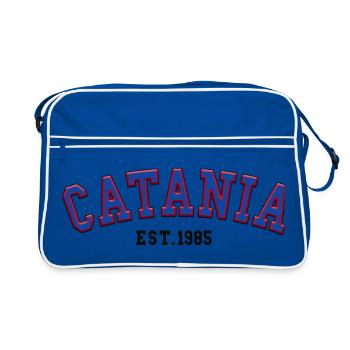 Catane Fondée en 1985 - Sac Retro - bleu/blanc - Devant