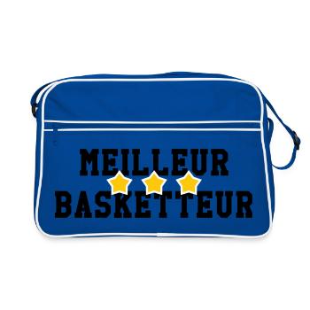 Meilleur Basketteur - Sac Retro - bleu/blanc - Devant