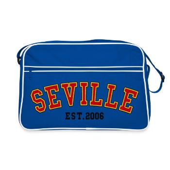 Séville fondée en 2006 - Sac Retro - bleu/blanc - Devant