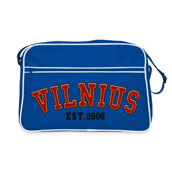 Vilnius Fondée en 2006 - Sac Retro - bleu/blanc - Devant