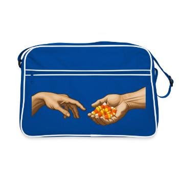 Candy Corn – La Création – Drôle de Candy Corn - Sac Retro - bleu/blanc - Devant