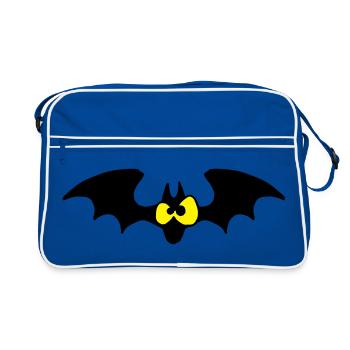 Chauve-souris - Sac Retro - bleu/blanc - Devant