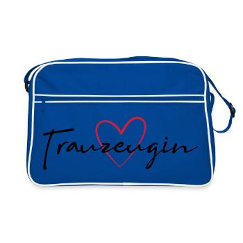 Demoiselle d’honneur - Sac Retro - bleu/blanc - Devant