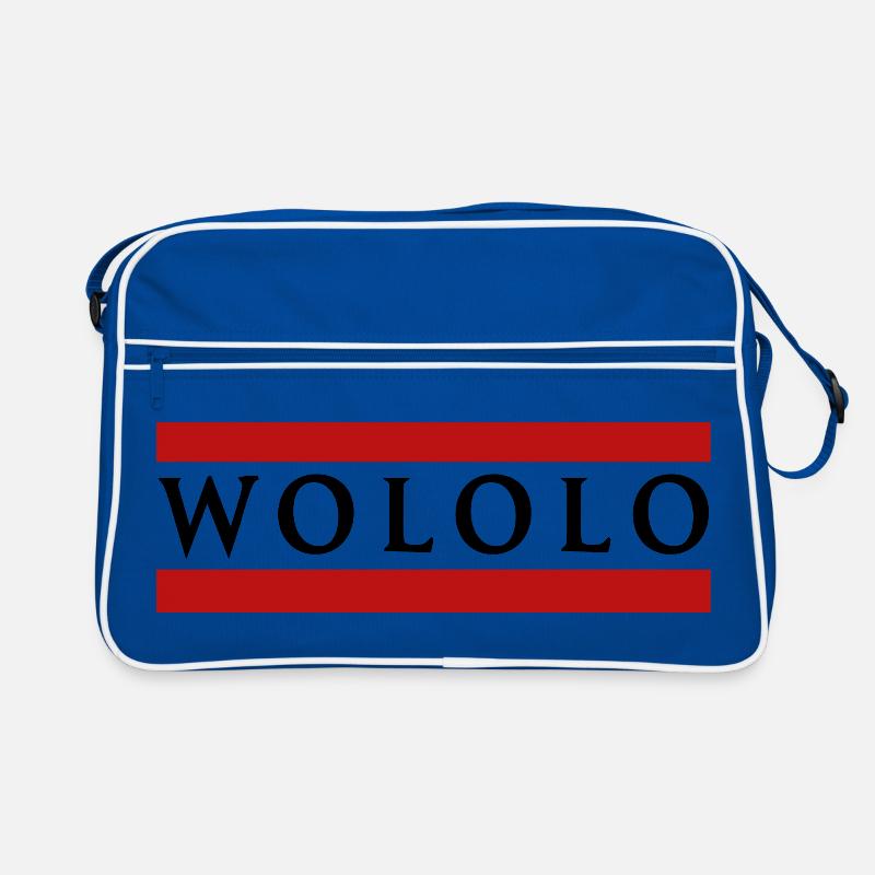 Wololo - 2 - Mobii_3 Gamer Edition - Retro Tasche - Blau/Weiß