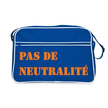 PAS DE NEUTRALITÉ - Sac Retro - bleu/blanc - Devant