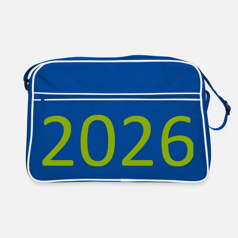 Conception de gabarit pour l’anniversaire vert 2026 Sac Retro