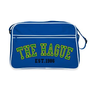 La Haye fondée en 1986 - Sac Retro - bleu/blanc - Devant