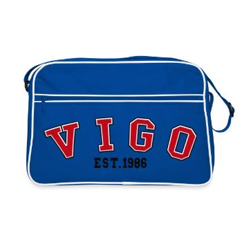 Vigo Fondée en 1986 - Sac Retro - bleu/blanc - Devant