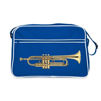 Trumpet - Sac Retro - bleu/blanc - Devant