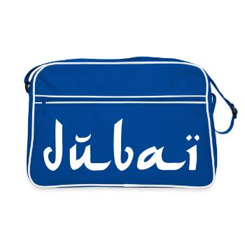 dubai - Retro Tasche - Blau/Weiß - Vorne