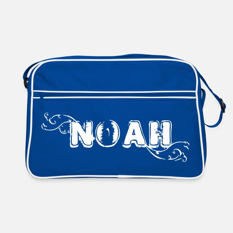 Lettrage NOAH décoré de graphiques vectoriels Sac Retro