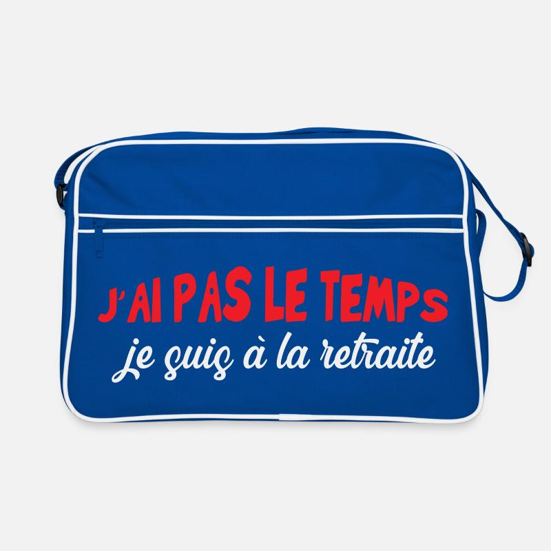 Ich habe keine Zeit, ich bin im Ruhestand Retro Tasche
