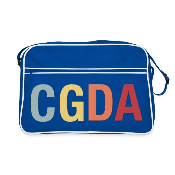 CGDA viola tuning string musician retro - Retro Bag - blue/white - Front