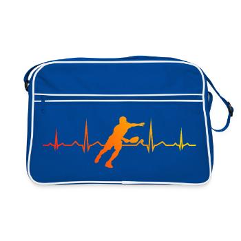 Conception de match de pickleball pour les fans de pickleball - Sac Retro - bleu/blanc - Devant