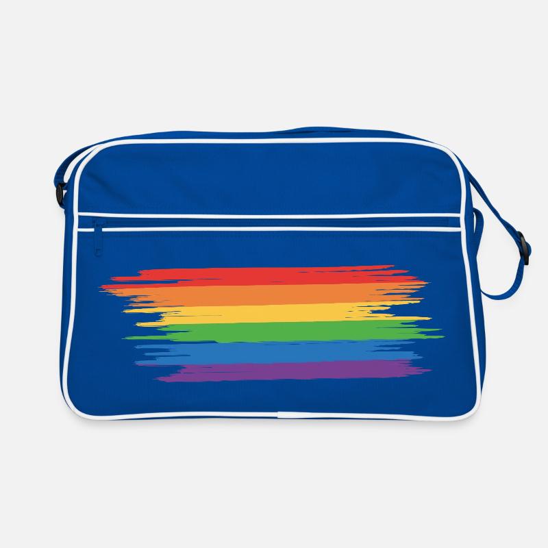 Regenbogenfahne Regenbogen Geschenkidee Retro Tasche