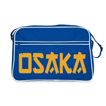 Osaka - Retro Bag - blue/white - Front