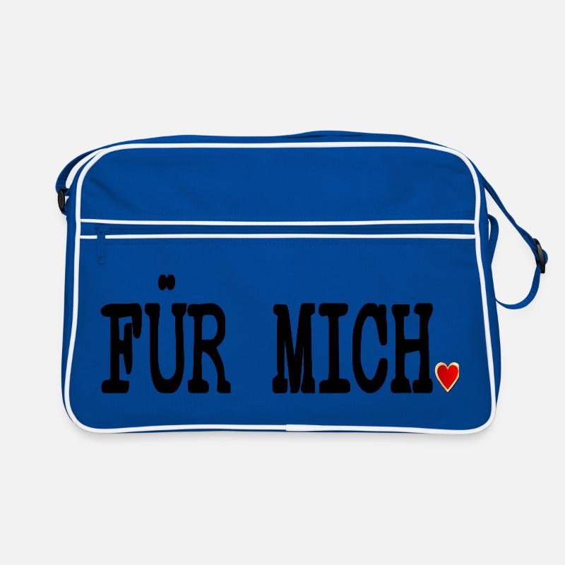 BOTSCHAFT ACHTSAMKEIT MIT HERZ FÜR MICH Retro Tasche