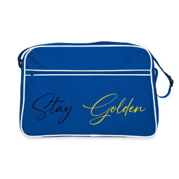 Stay_Golden - Sac Retro - bleu/blanc - Devant