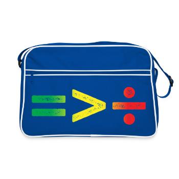 Juneteenth equality is greater than cleavage - Retro Bag - blue/white - Front