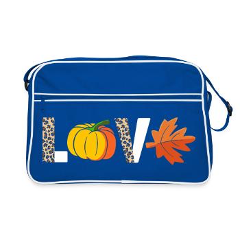 Thanksgiving Mama Mutter Oma Großmutter - Retro Tasche - Blau/Weiß - Vorne
