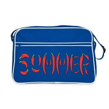 Summer chilli - Retro Bag - blue/white - Front