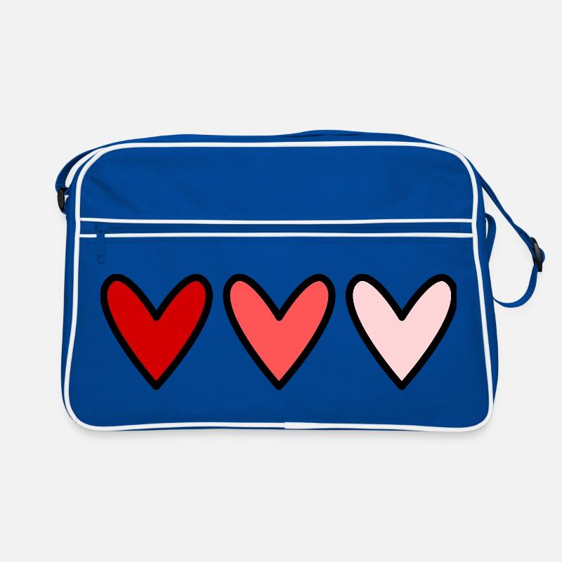 HERZ. HERZ. VALENTINSTAG. LIEBE. LIEBE. PAAR. Retro Tasche