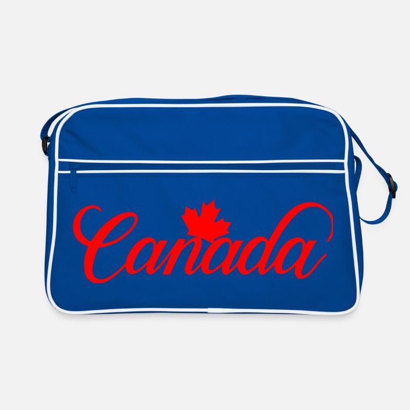 Lettrage canadien avec feuille d’érable Sac Retro