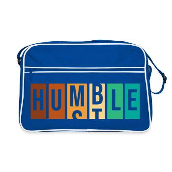 Workaholic Humble - Retro Bag - blue/white - Front