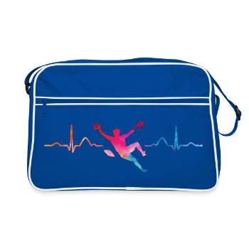 Boulderer heartbeat Bouldering Bouldering - Retro Bag - blue/white - Front