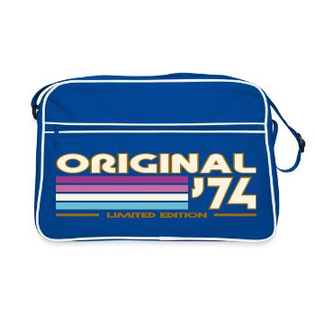 Original 74 Rayures Vintage - Sac Retro - bleu/blanc - Devant