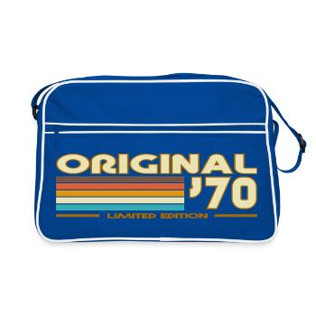 Original 70s Retro Rainbow - Retro Bag - blue/white - Front