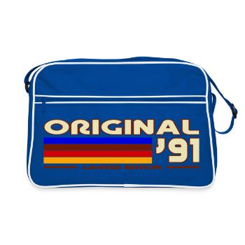 Retro 1991 Rainbow - Retro Tasche - Blau/Weiß - Vorne