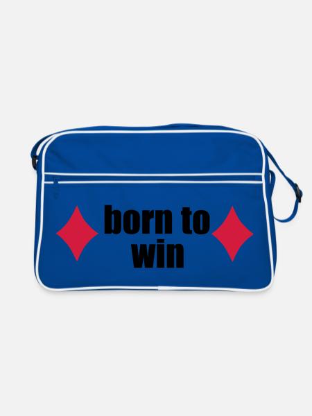 jouer au poker - Sac Retro - bleu/blanc - Devant
