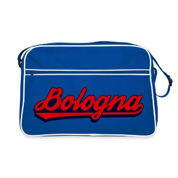 Bologna Script Retro Design - Retro Bag - blue/white - Front