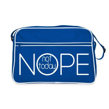 NOPE NOT TODAY V2 - Sac Retro - bleu/blanc - Devant