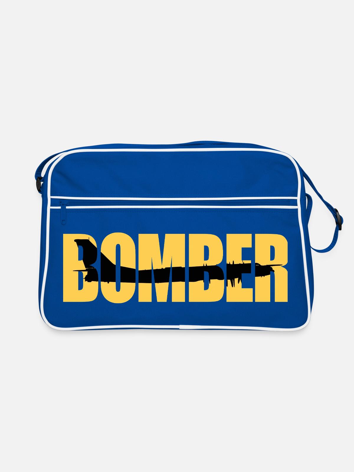 Bomber Tu-95 - Retro Bag - blue/white - Front