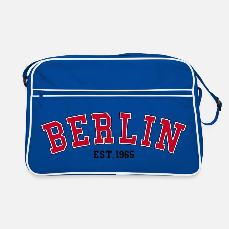 Berlin_Est_1965 - Retro Tasche - Blau/Weiß