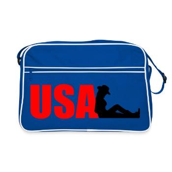 United States - Retro Bag - blue/white - Front