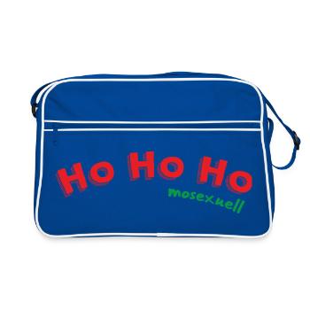 Ho Ho Ho mosexuel - Sac Retro - bleu/blanc - Devant