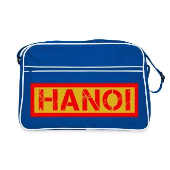 Logo vieilli d’I-HANOI - Sac Retro - bleu/blanc - Devant