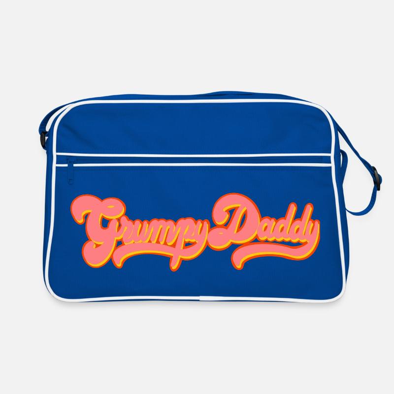 Grumpy Daddy Retro Script - Farbe "Exploitation" Retro Tasche