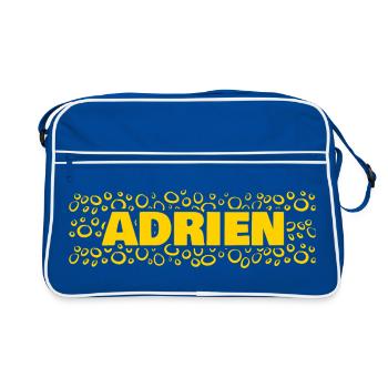 Adrien - Retro Bag - blue/white - Front