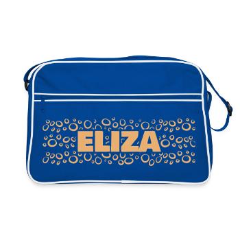 Gift idea Eliza - Retro Bag - blue/white - Front