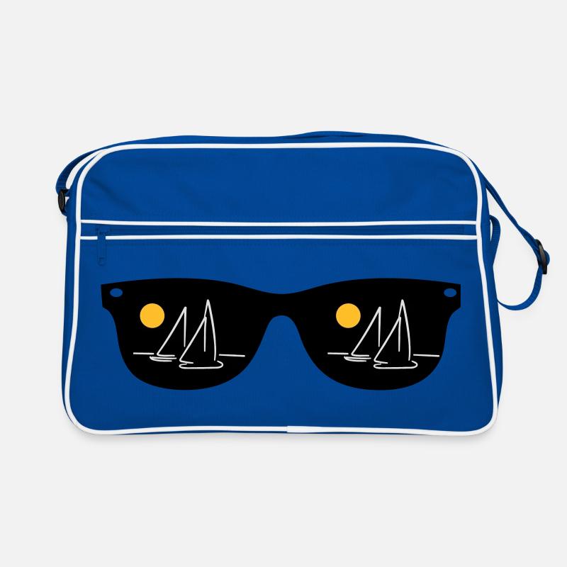 segeln - Retro Tasche - Blau/Weiß