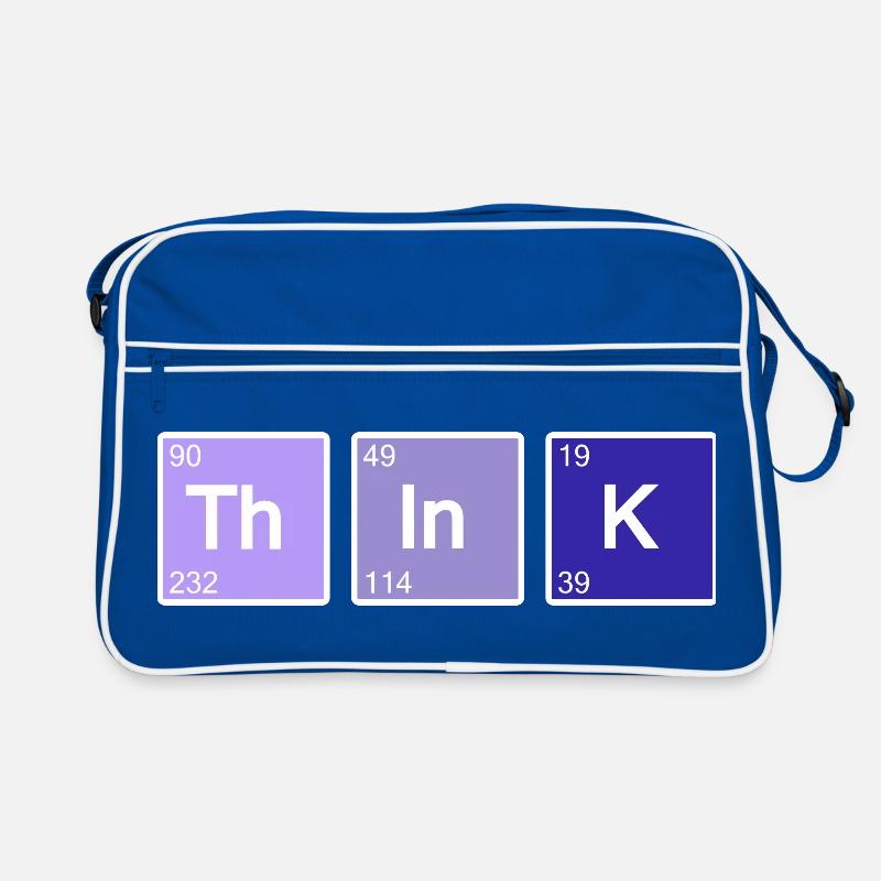 Think (blau) Retro Tasche