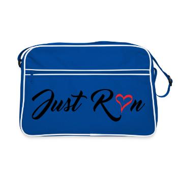 Cours juste - Sac Retro - bleu/blanc - Devant